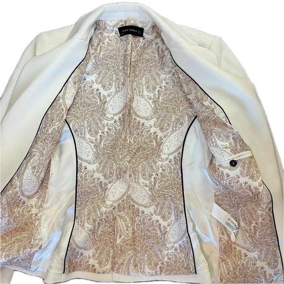 Zara Woman white formal blazer - Picture 3 of 4